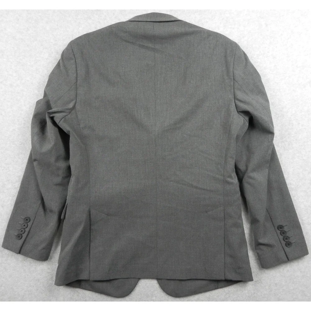 Perry Ellis Blazer‎ Mens 40S Slim Fit 2-Button Suit Jacket Coat Formal Gray